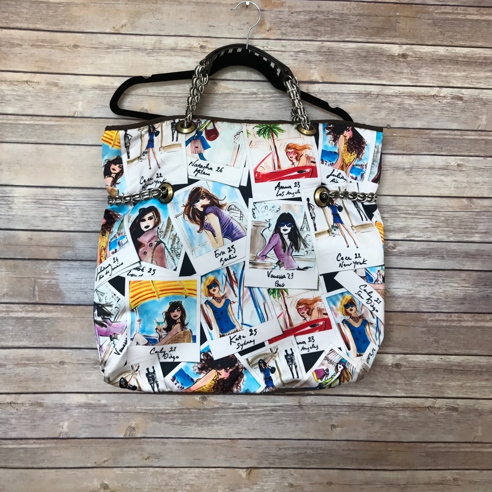 Henri Bendel Large Shopper Tote Purse Bag